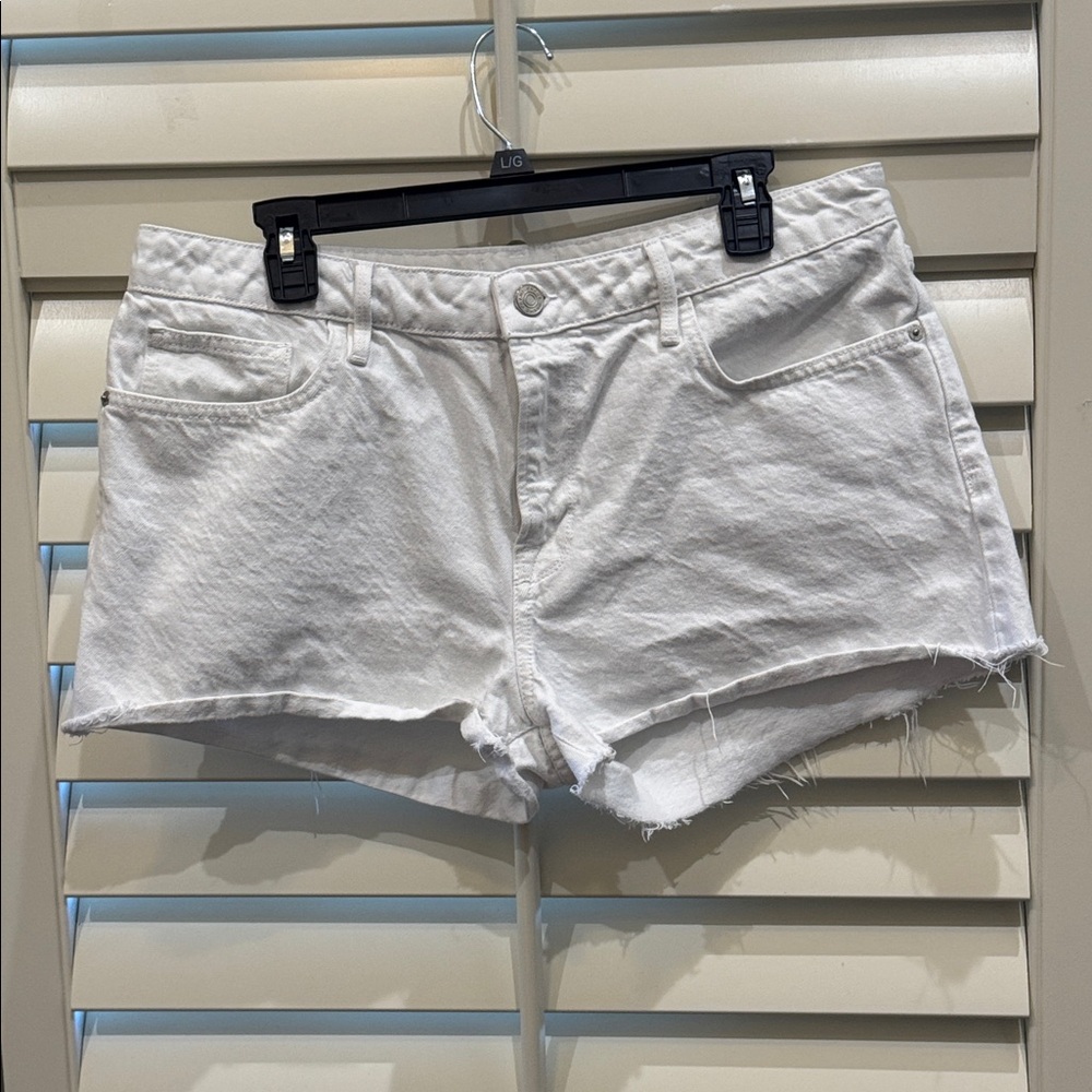 Frame Denim White Jean Shorts